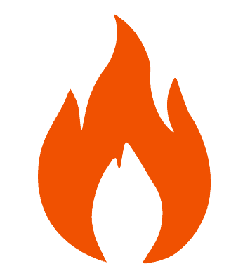 Heating services icon.