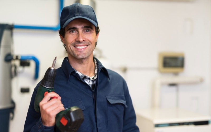 An HVAC technician in Boise